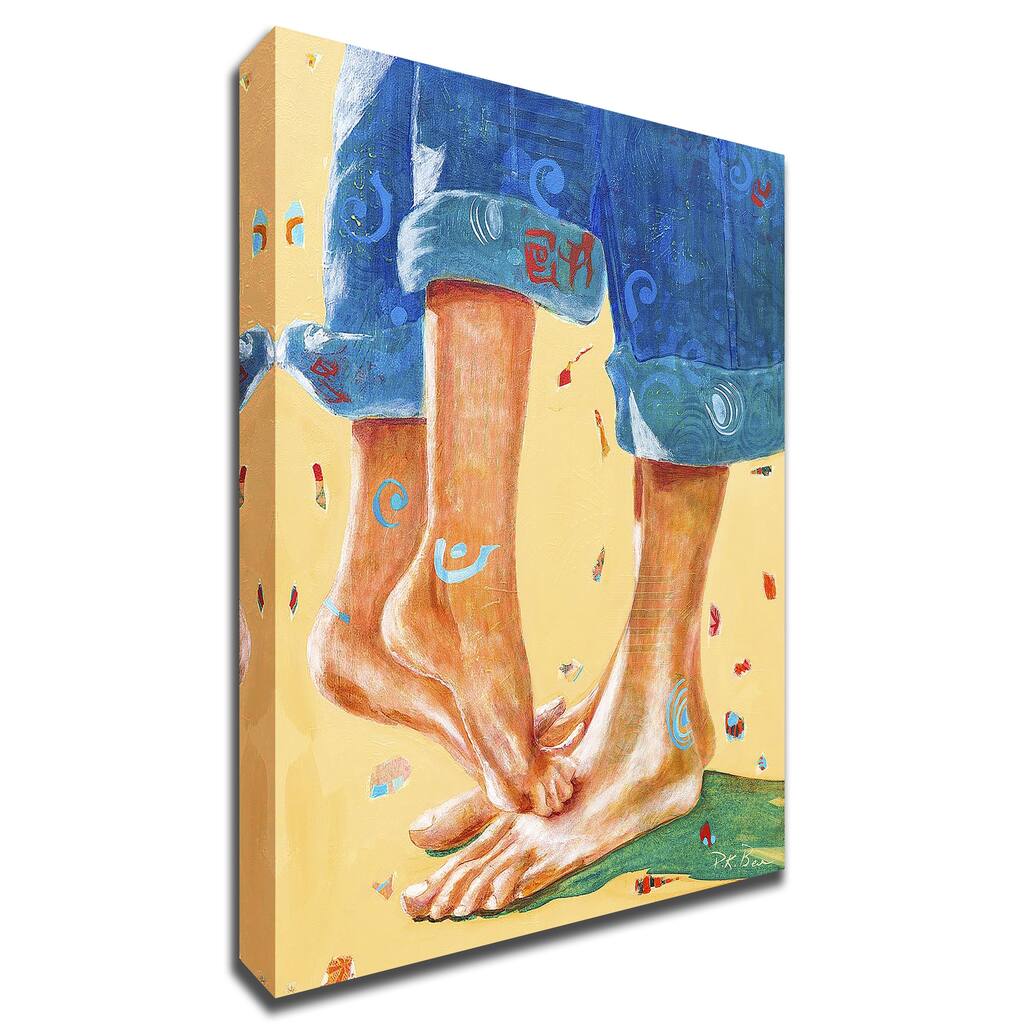Better Together by Pamela K. Beer With Hand Painted Brushstrokes, Print on Canvas
