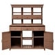 preview thumbnail 17 of 17, 65.7'' H Tall Garden Potting Bench Table with Hutch Patio Storage Workstation for Mudroom Doorway