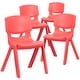 preview thumbnail 15 of 33, 4 Pack Plastic Stack School Chair with 15.5"H Seat, 3rd-7th School Chair