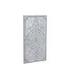 preview thumbnail 5 of 4, White Metal Scroll Home Wall Decor with Embossed Details