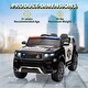 preview thumbnail 9 of 12, 12V Kids Ride On Police Car SUV Toddlers Electric Cars Battery Operated Ride On Toy for Kids Ages 3-5
