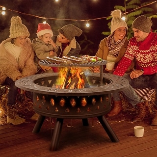 38灯 GAHGA BONFIRE GO OUTSIDE 38explore Top Fires Sedona Round GFRC Match Lit Gas Fire Pit - Patio Fever