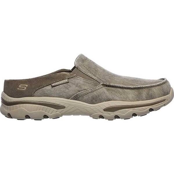 Shop Skechers Men S Relaxed Fit Creston Backlot Clog Khaki