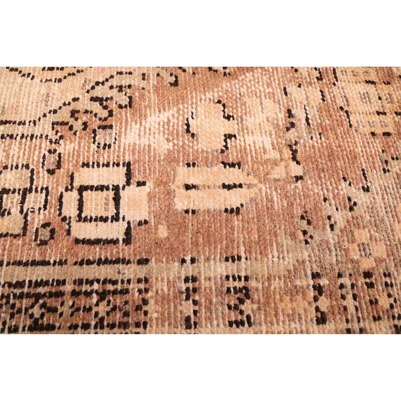 ECARPETGALLERY Hand-knotted Antalya Vintage Copper Wool Rug - 6'4 x 8'10