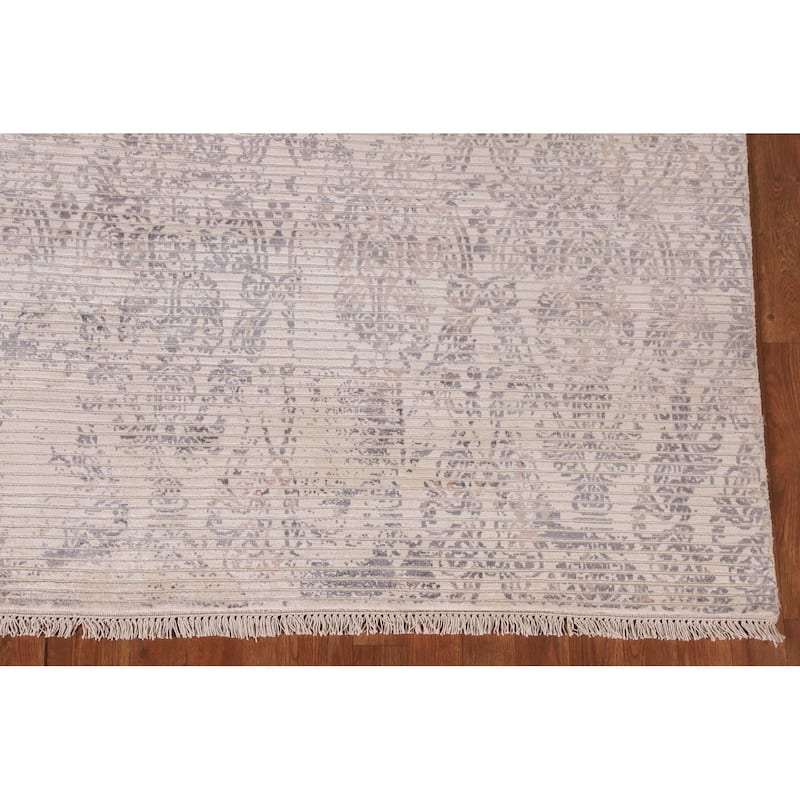 Abstract Modern Area Rug Hand-Knotted Contemporary Wool Carpet - 6'7"x 9'9"