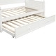 preview thumbnail 9 of 7, Twin Size Wood Daybed with Twin Size Trundle Wooden Upholstered Bed Frame for Lawn Living Room Bed Room Easy Assembly