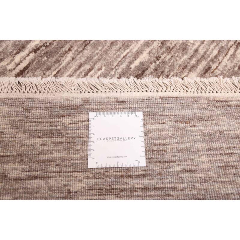 ECARPETGALLERY Hand-knotted Peshawar Ziegler Grey Wool Rug - 7'11 x 9'8