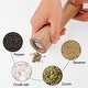 preview thumbnail 4 of 5, Salt and Pepper Grinder Wooden Mills Shaker w Adjustable Coarseness - 8.5", 2pcs
