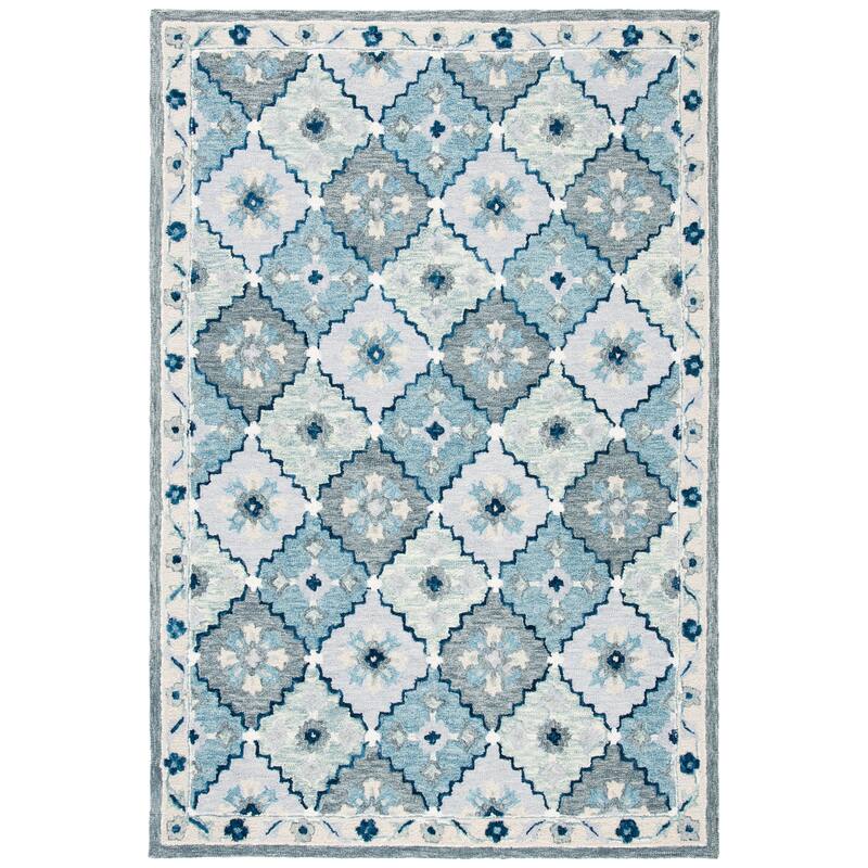 SAFAVIEH Handmade Suzani Anitra Floral Trellis Wool Rug