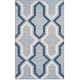 preview thumbnail 54 of 53, SAFAVIEH Handmade Flatweave Dhurries Vikki Modern Moroccan Wool Rug 2'6" x 4' - Light Blue/Dark Blue