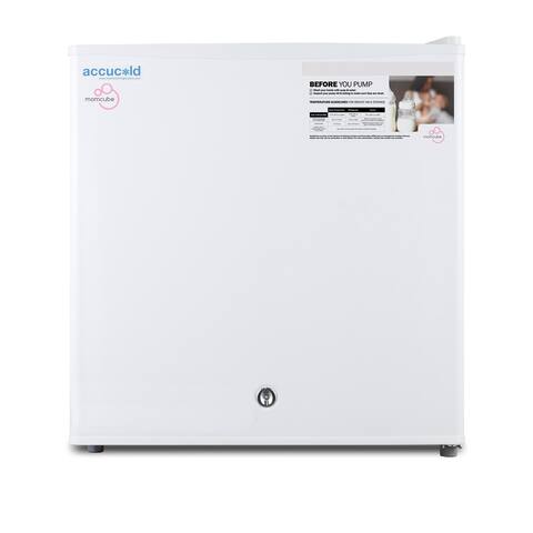 Summit Momcube 19 Inch Wide 1.4 Cu. Ft. Capacity Breast Milk Storage - White