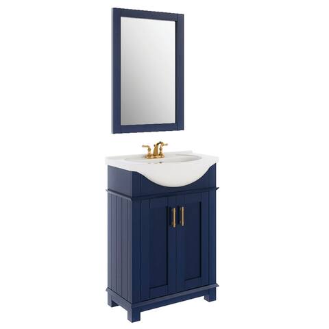 Fresca Hartford 24" Traditional Bathroom Vanity in Royal Blue