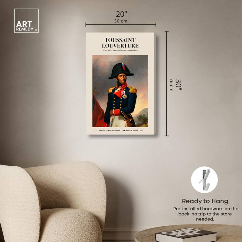 Toussant Louverture Canvas by Art Remedy, Gallery Wrapped