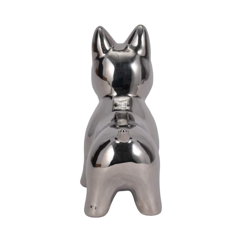Sagebrook Home Frenchie Ceramic Dog Statue Sculpture
