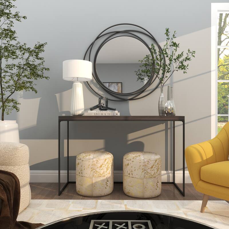 CosmoLiving by Cosmopolitan Sleek Ceramic Glam Vase with Varying Patterns (Set of 3) - Silver, Gold, Dark Blue, White