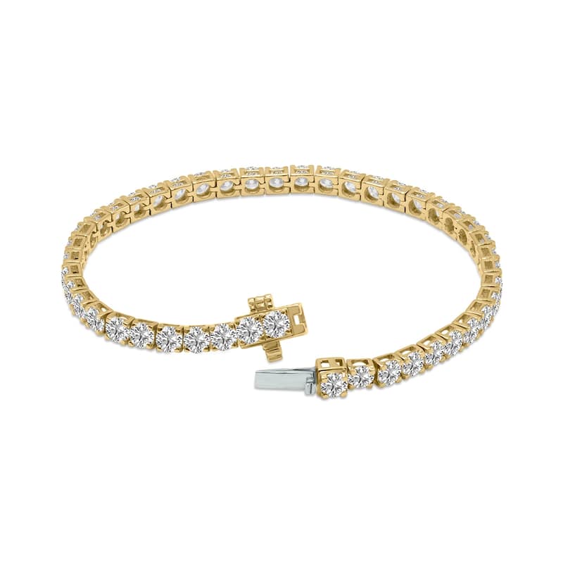 Marquee 9 Carat TW Lab Grown Diamond Tennis Bracelet in 14K Yellow Gold