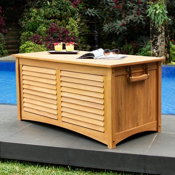 Cambridge Casual Sedona 60-inch Teak Outdoor Storage Box Free