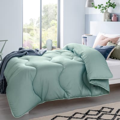 Linen Seagrass Green All-In-One Duvet Comforter