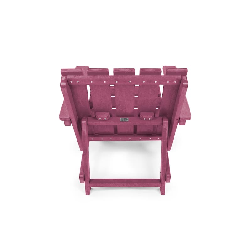 Amalfi Fully Assembled All-Weather HDPE Outdoor Folding Modern Adirondack Chair