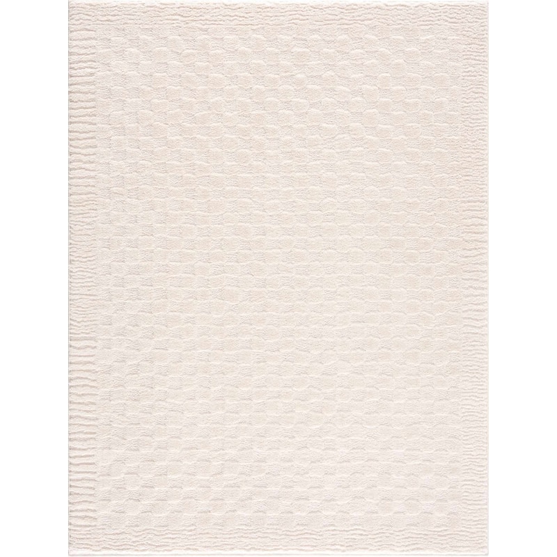 Hauteloom Leryn Hallway, Kitchen Runner Rug - High Pile - Off White - 2'8" x 7'3"