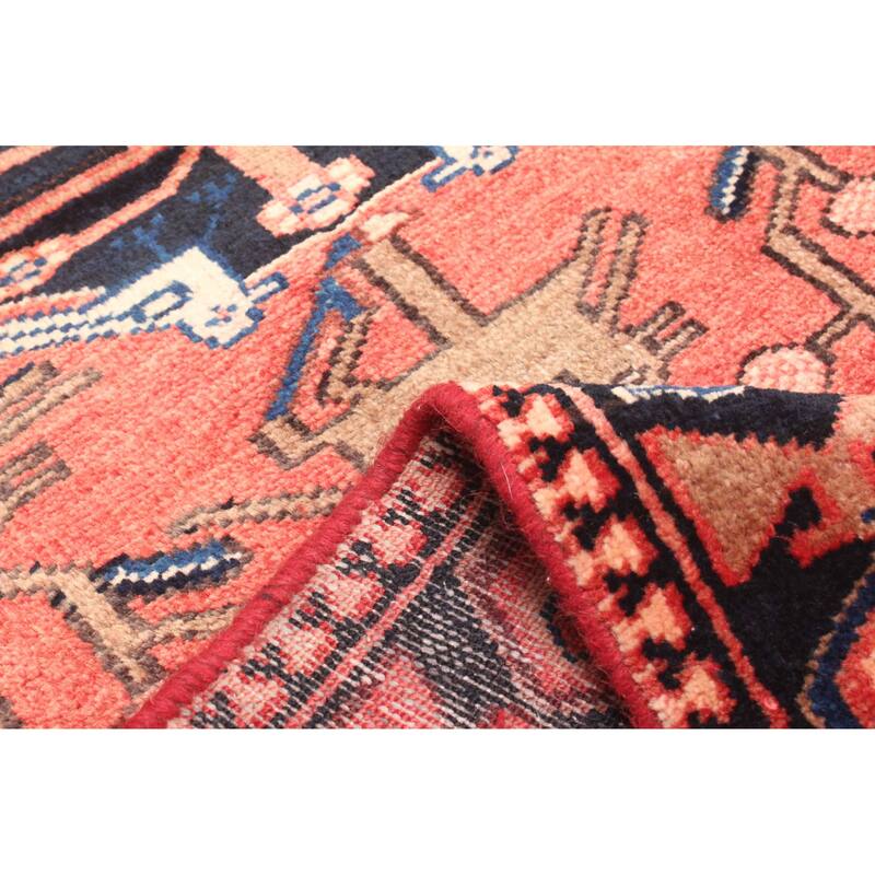 ECARPETGALLERY Hand-knotted Andelz Red Wool Rug - 2'11 x 10'5