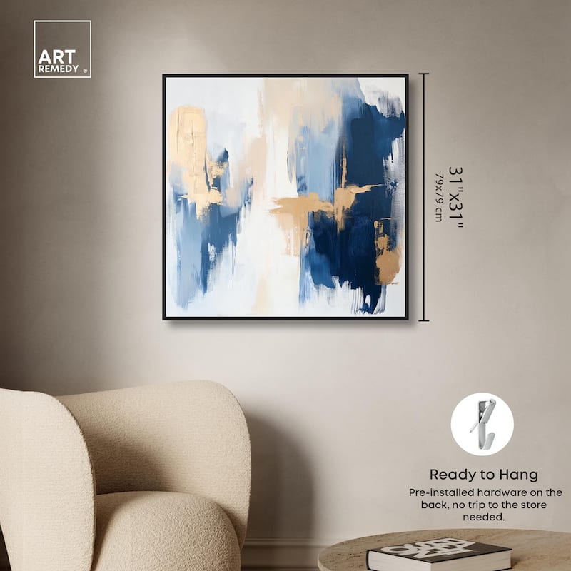 Tranquil Blue Depths II Canvas by Art Remedy
