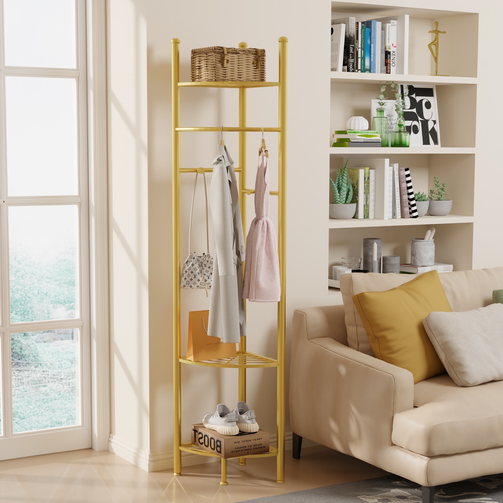 Entryway corner shelf hot sale