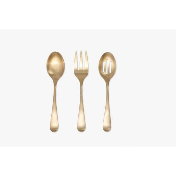 Cambridge Rhiannon Champagne Satin 3-Piece Serve Set
