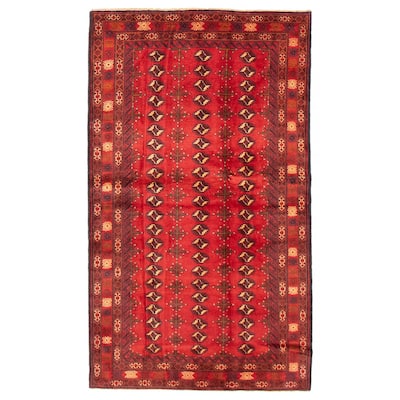 Teimani Red Rug 3'11" x 7'0" - 3'11 x 7'0