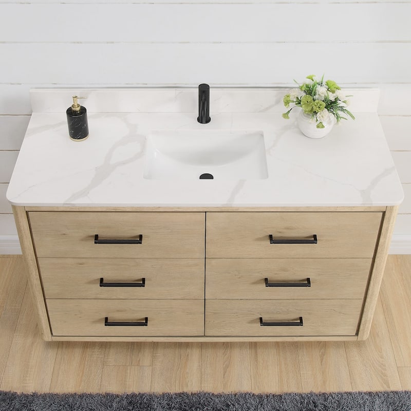 Miseno MV-NM-706555 Porto 54" Free Standing Single Basin Vanity Set