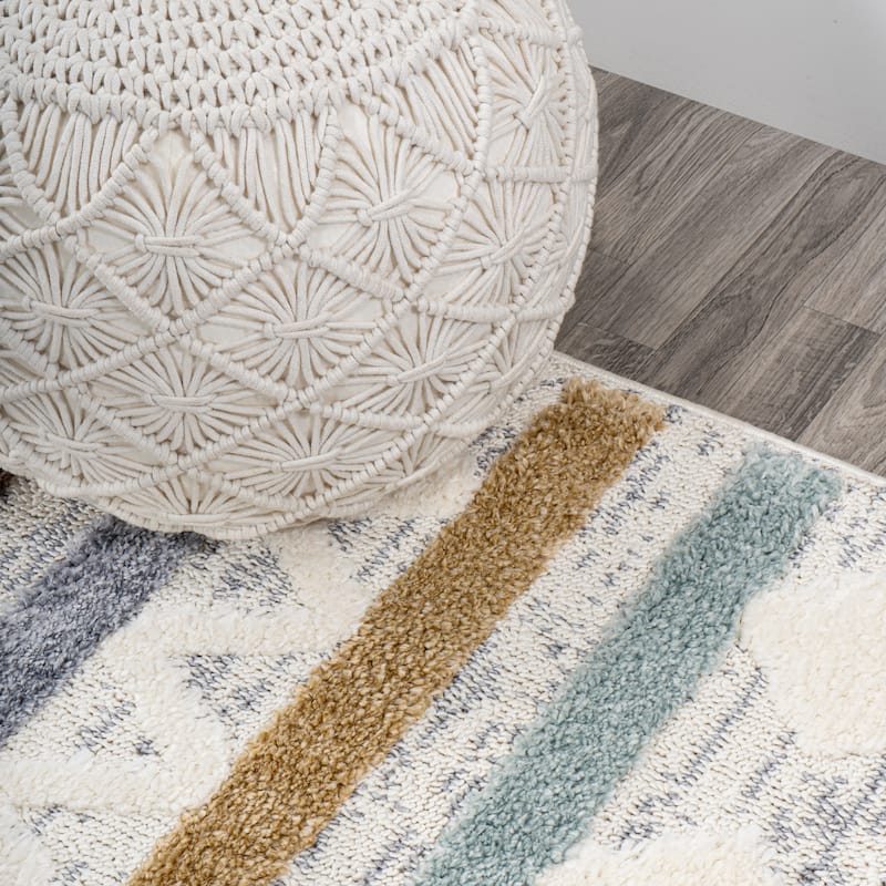 JONATHAN Y Aileen Beach Strie' Striped Area Rug