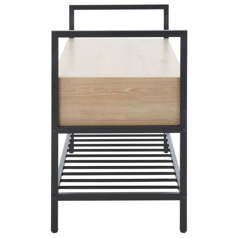 SAFAVIEH Polymnia Storage Bench - 35" W x 16" D x 24" H - 35Wx16Dx24H