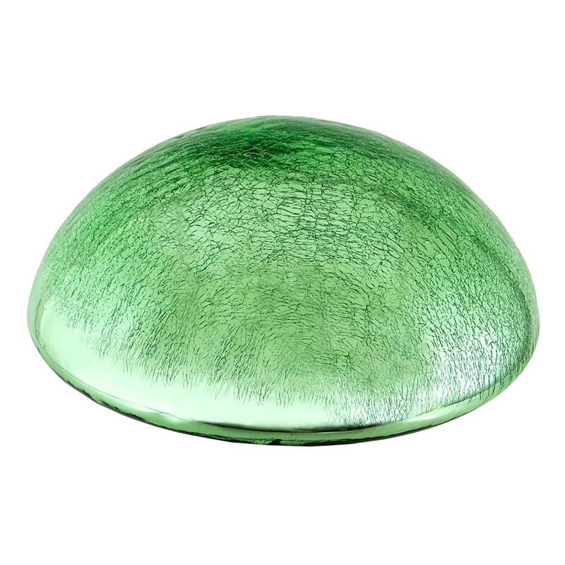 Achla Designs Glass Toadstool Gazing Globe Ball, 9 Inch Diameter - Light Green