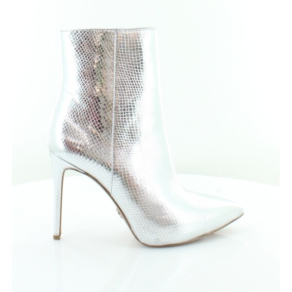 michael kors silver booties