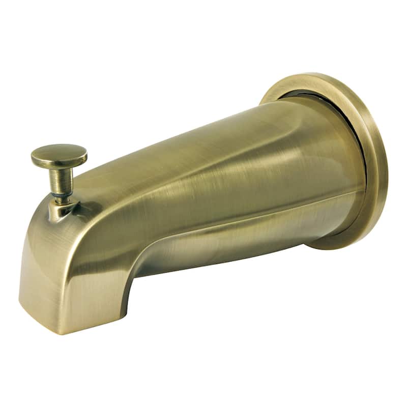 Kingston Brass Showerscape Diverter Tub Spout with Flange - Antique Brass