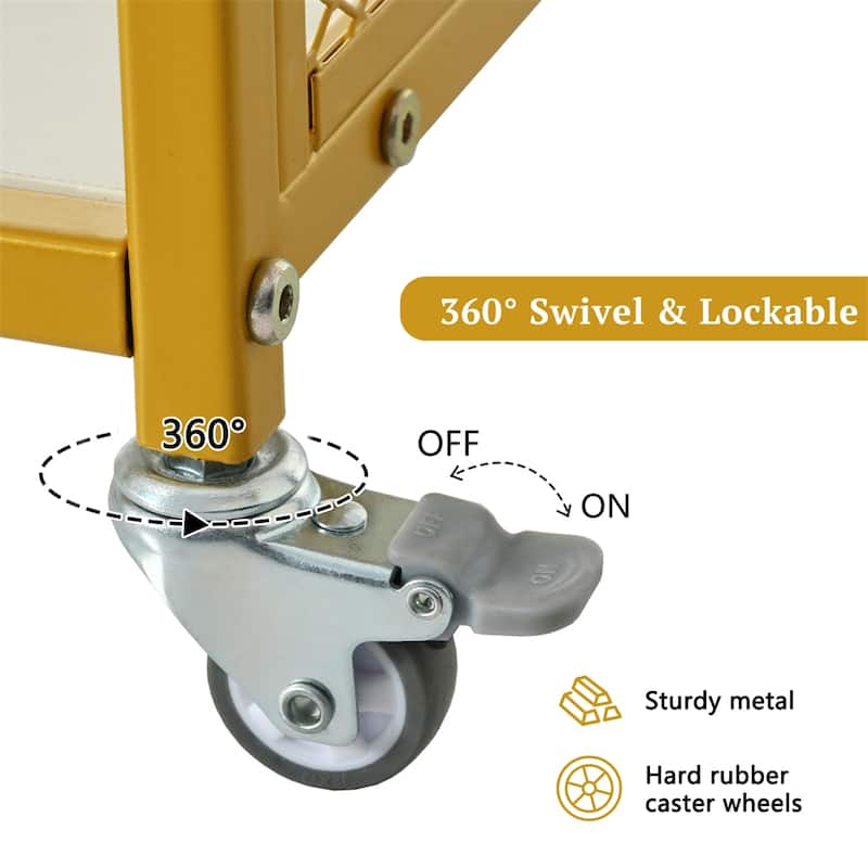 Manicure Table with Electric Downdraft Vent,Wrist Cushion, Lockable Wheels