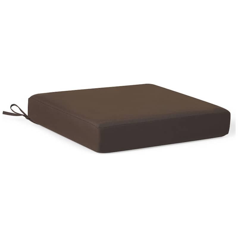 Fading Free All Weather Outdoor Patio Seat Cushions (Set of 2) - Without Welt
