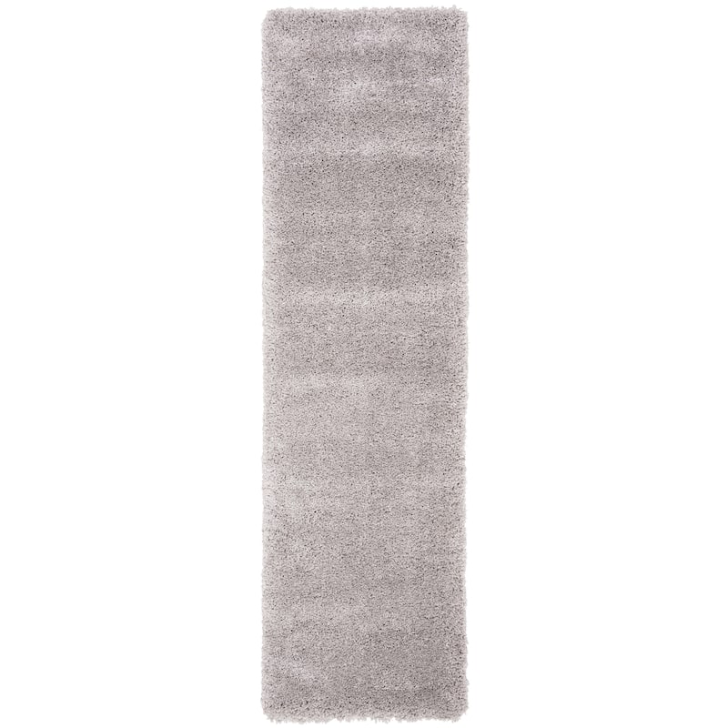 SAFAVIEH Royal Shag Soffia 2-inch Thick Rug - 2' 2" x 8' - Smokey Grey - Runner