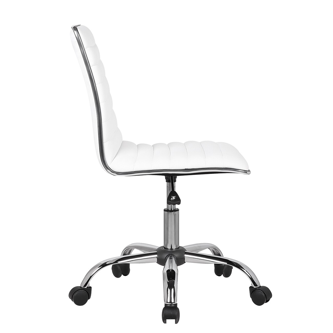 Belleze Office Chair Armless Seat Seat Swivel Task White Overstock 17879539