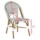 preview thumbnail 2 of 8, SAFAVIEH Salcha Indoor-Outdoor Black/ White Stacking Side Chair (Set of 2)