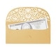 preview thumbnail 5 of 7, Laser Cut Gold Money Gift Envelopes for Wedding, Birthday (6.8x3.3 In, 36 Pack)