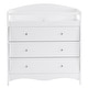 preview thumbnail 2 of 14, Solid Wood Changing Table with Three Drawers - N/A