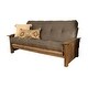 preview thumbnail 21 of 19, Copper Grove Cayenne Rustic Walnut Futon with Suede Mattress
