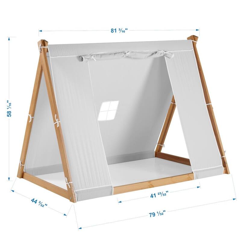 TeePee Tent Twin Floor Bed