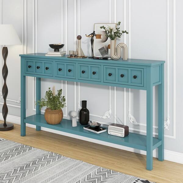 Rustic Entryway Console Table(Turquoise Green) - Bed Bath & Beyond ...