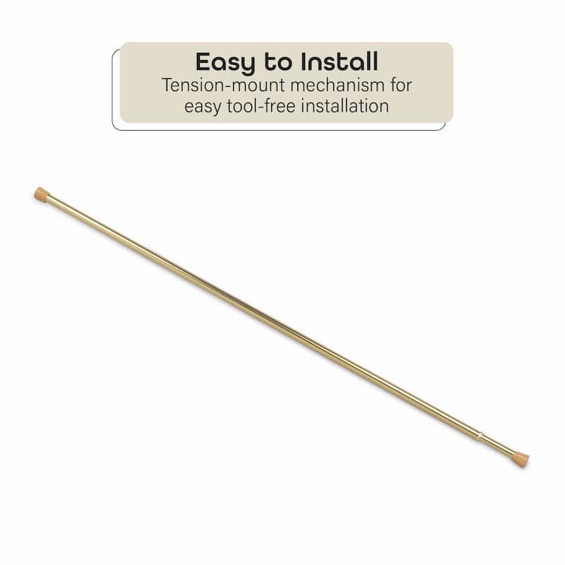 ACHIM Fantasia 5/8" Spring Tension Rod