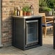 preview thumbnail 19 of 93, 100% Solid Wood Outdoor Kitchen Cabinet Set, Modular Patio BBQ Island Sideboard Buffet Pantry 27.6"W(Black Wood)