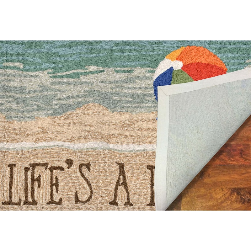 Liora Manne Frontporch Life's A Beach Indoor/Outdoor Rug