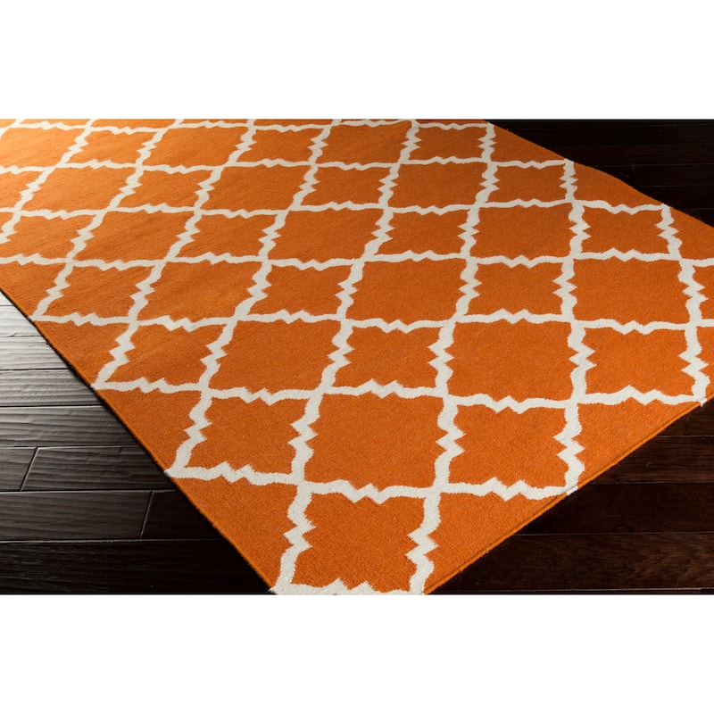 Hand-woven Villach Flatweave Wool Area Rug
