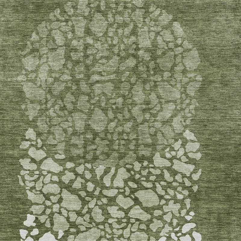 HomeRoots Abstract Transitional Rectangle Outdoor Rug